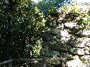 岐阜城石垣を縦長の画像