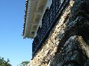 岐阜城石垣を縦長に写した画像