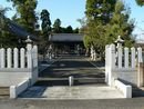 日吉神社（下宮）聖域の結界である石造神橋と石造玉垣