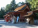 日吉神社（上宮）大宮本殿右斜め前方と客人宮