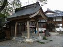 日吉神社参拝者の身を清める手水舎