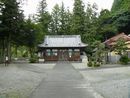 遠藤慶隆と縁がある岸剱神社境内から見た拝殿