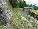 岩村城の防衛の要だった二重櫓の石垣