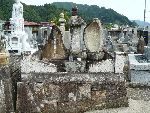 林昌寺（飛騨市古川町）の墓碑に建立されている金森家の墓碑