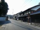 今須宿の伝統的町屋建築がある町並み