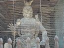 円鏡寺山門に安置されている木造金剛力士立像（吽形像）