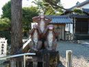 下野庚申堂の使徒である三猿の像