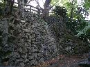大垣城の本丸に残る野面積みの石垣