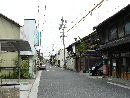墨俣宿（大垣市）の袖ウダツがある町屋建築が点在する町並み：写真