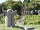 石田三成陣跡に設置されたモニュメント