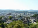 土岐市（高山宿）の高台から見下ろした町並み